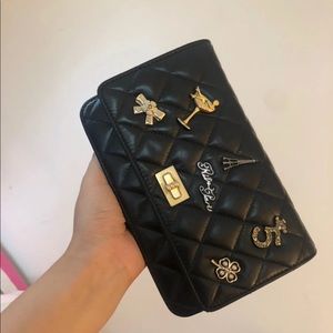 CHANEL Lucky Charms Black Calfskin Cross Body Bag